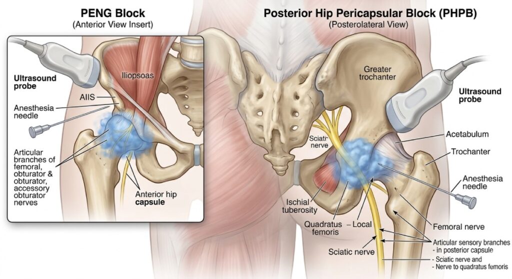 modified pericapsular nerve blocks for total hip arthroplasty.